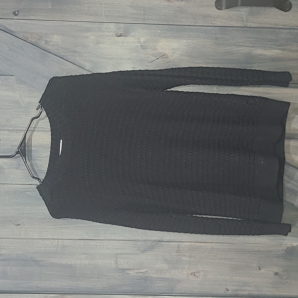 Black sweater tunic